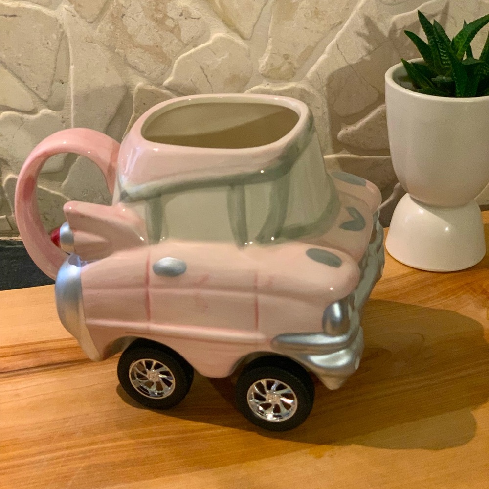 APPLAUSE | 1989 Pink Cadillac Mug With Wheels